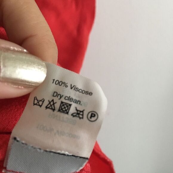 Madewell Red Lace-up Flutter Casual Dress - Picture 7 of 8